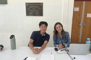 Gai Ogasawara (YC 2025) supports teacher interviews as an intern with the NHPS personnel office as part of the President’s Public Service Fellowship