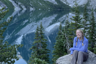 girl, smiling, nature